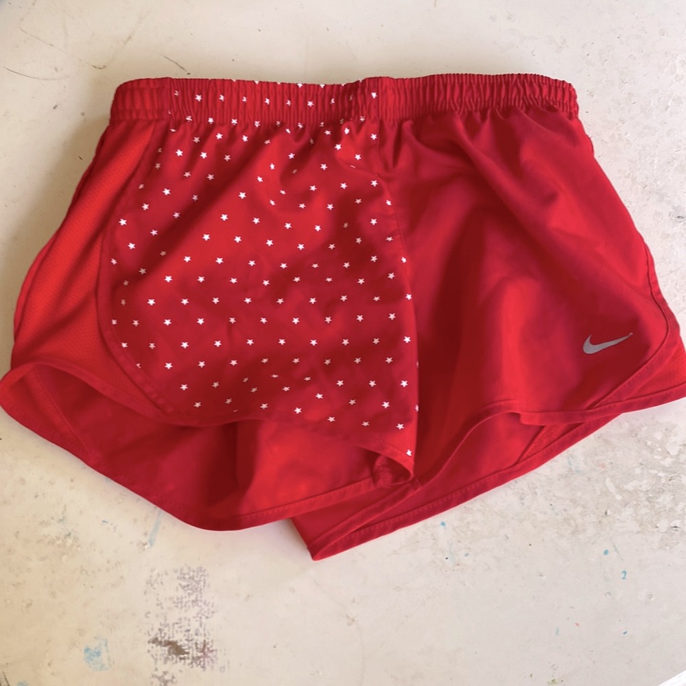 Nike red star shorts